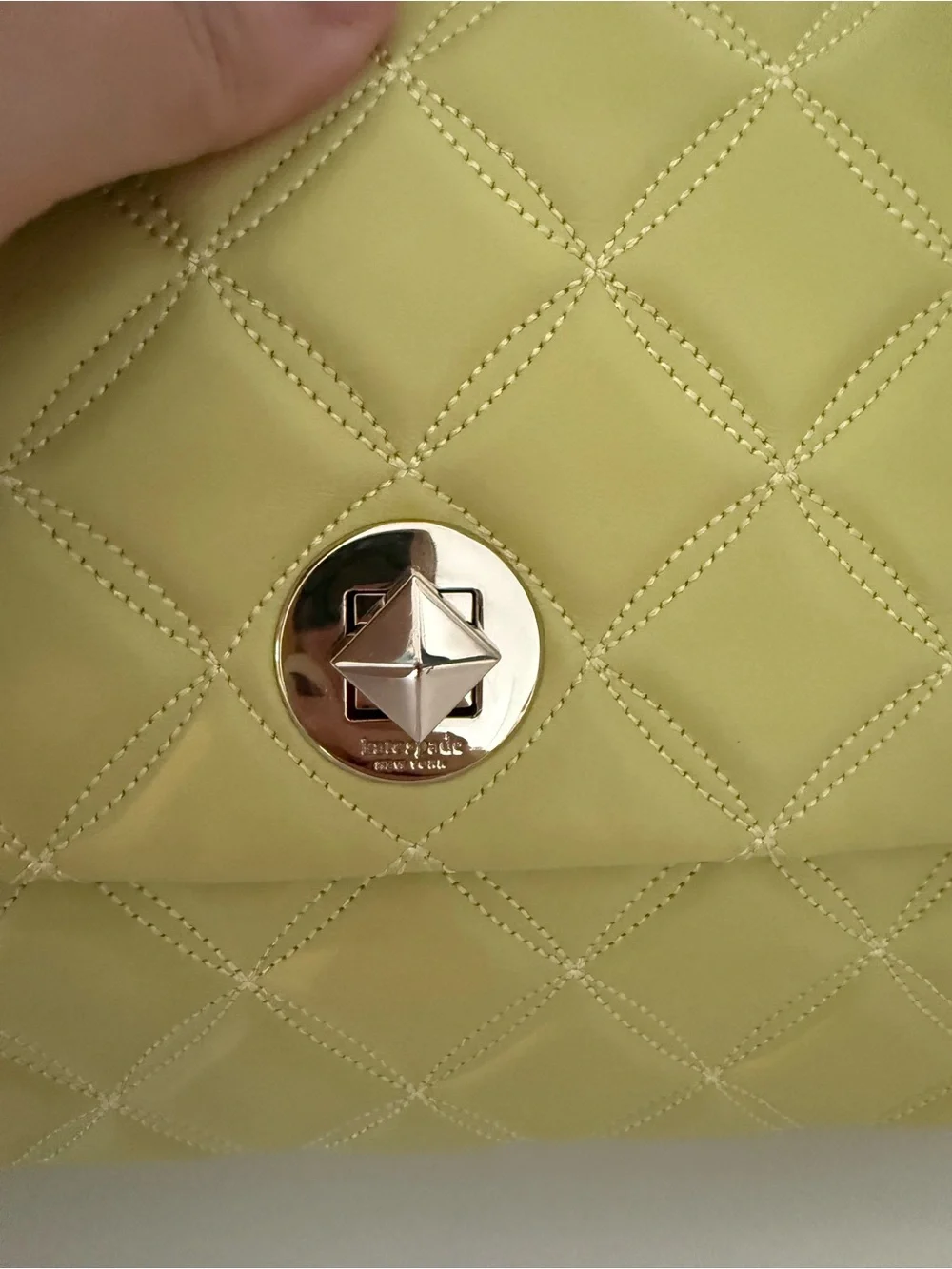 Kate Spade Natalia Medium flap Shoulder Bag Frosty Lime